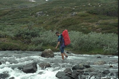 Flussüberquerung Abisko NP 